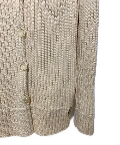 FENDI（フェンディ）FENDI (フェンディ) リブカーディガン クリーム サイズ:44の古着・服飾アイテム