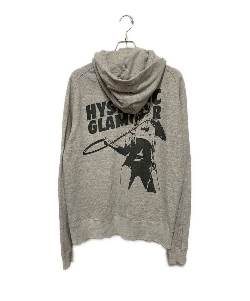 Hysteric Glamour（ヒステリックグラマー）Hysteric Glamour (ヒステリックグラマー) kill girl　ジップパーカー グレー サイズ:Lの古着・服飾アイテム