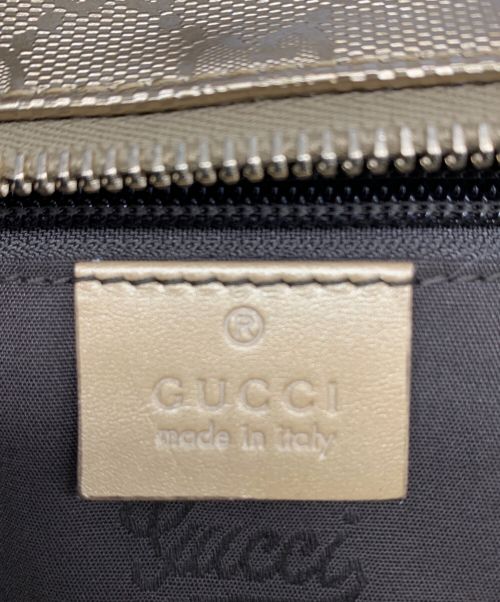 GUCCI（グッチ）GUCCI (グッチ) GGスプリーム トートバッグ ゴールドの古着・服飾アイテム