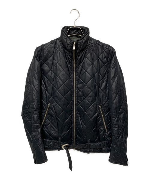 Schott（ショット）Schott (ショット)  nano・universe (ナノ・ユニバース) キルティングジャケット ブラック サイズ:Mの古着・服飾アイテム