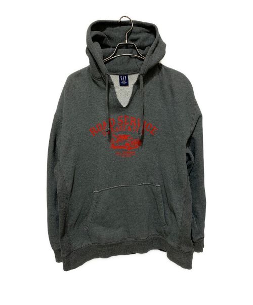 GAP（ギャップ）GAP (ギャップ) パーカー グレー×レッド サイズ:XLの古着・服飾アイテム
