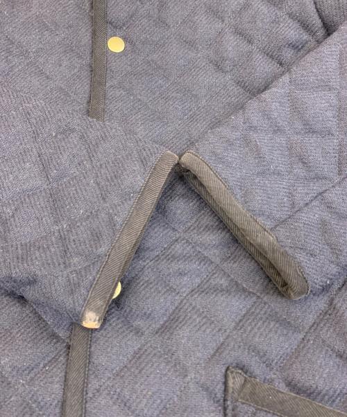 Traditional Weatherwear（トラディショナルウェザーウェア）Traditional Weatherwear (トラディショナルウェザーウェア) ウールキルティングジャケット ネイビー サイズ:36の古着・服飾アイテム