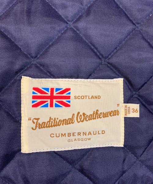 Traditional Weatherwear（トラディショナルウェザーウェア）Traditional Weatherwear (トラディショナルウェザーウェア) ウールキルティングジャケット ネイビー サイズ:36の古着・服飾アイテム