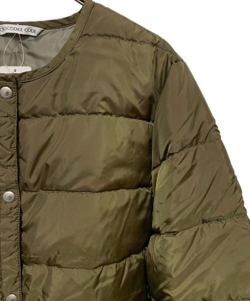CROCODILE CODE（クロコダイル コード）CROCODILE CODE (クロコダイル コード) ダウンコート オリーブ サイズ:L 未使用品の古着・服飾アイテム