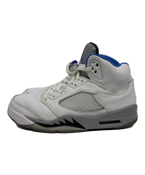 NIKE（ナイキ）NIKE (ナイキ) AIR JORDAN5 ホワイト×ブルー サイズ:27.5の古着・服飾アイテム