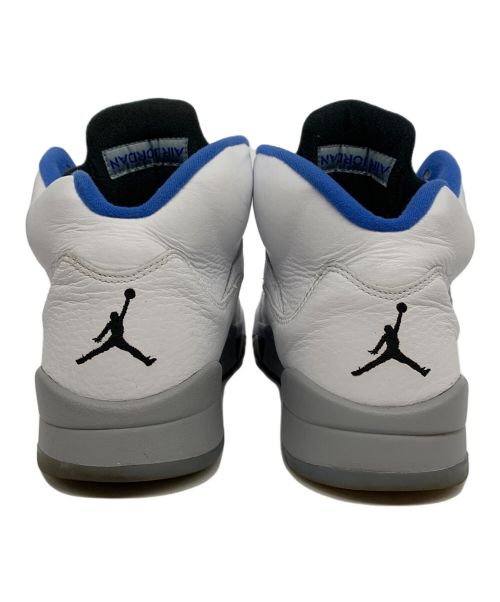 NIKE（ナイキ）NIKE (ナイキ) AIR JORDAN5 ホワイト×ブルー サイズ:27.5の古着・服飾アイテム