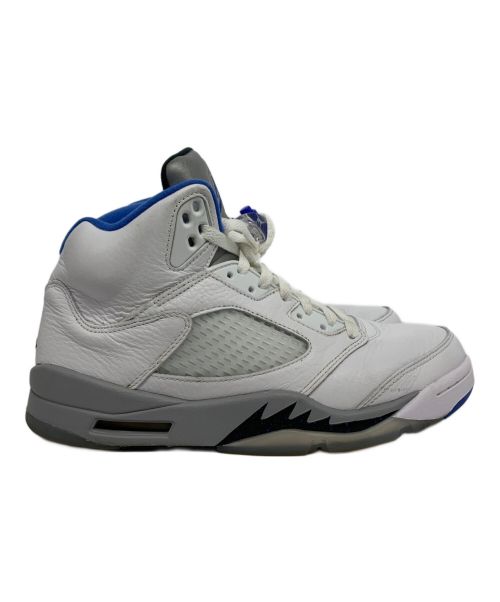 NIKE（ナイキ）NIKE (ナイキ) AIR JORDAN5 ホワイト×ブルー サイズ:27.5の古着・服飾アイテム