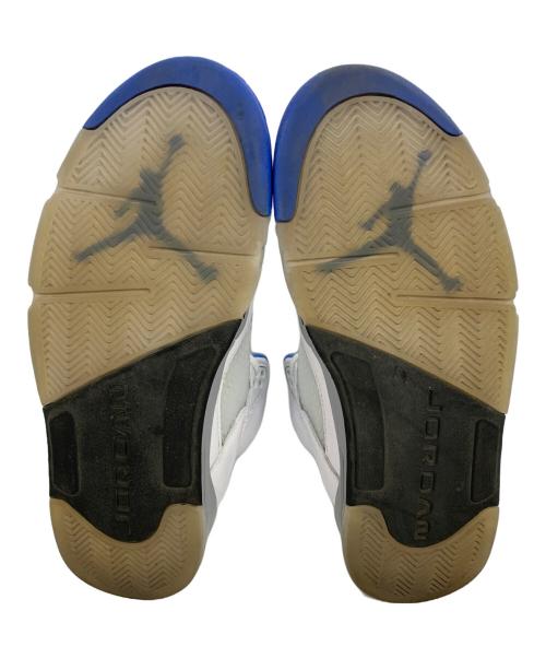 NIKE（ナイキ）NIKE (ナイキ) AIR JORDAN5 ホワイト×ブルー サイズ:27.5の古着・服飾アイテム