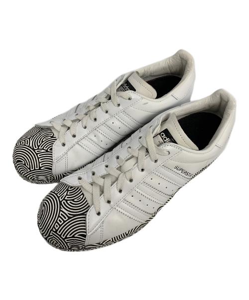 adidas（アディダス）adidas (アディダス) Hiroko Takahashi (ヒロコ タカハシ) SUPERSTAR HTC ホワイト×ブラック サイズ:25.0の古着・服飾アイテム