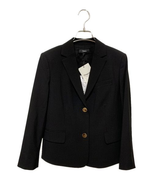 theory（セオリー）theory (セオリー) CROP BOXY SB JKT J ブラック 未使用品の古着・服飾アイテム