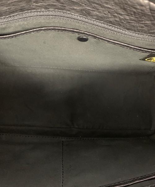 JRA（ジェーアールエー）JRA (ジェーアールエー) オーストリッチ ハンドバッグ ブラックの古着・服飾アイテム