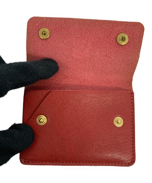 IL BISONTE（イル ビゾンテ）IL BISONTE (イル ビゾンテ) カードケース レッドの古着・服飾アイテム