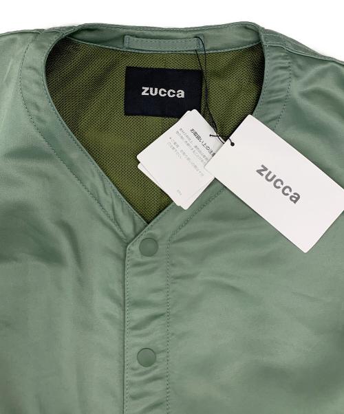 ZUCCA（ズッカ）ZUCCA (ズッカ) N/Cダブルツイルジャケット オリーブ サイズ:M 未使用品の古着・服飾アイテム