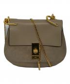 Chloeクロエ）の古着「Small Suede & Calfskin Drew Shoulder Bag 」｜ベージュ