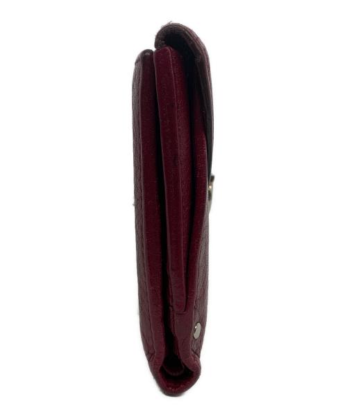 Salvatore Ferragamo（サルヴァトーレ フェラガモ）Salvatore Ferragamo (サルヴァトーレ フェラガモ) ガンチーニ 2つ折り財布 バーガンディーの古着・服飾アイテム