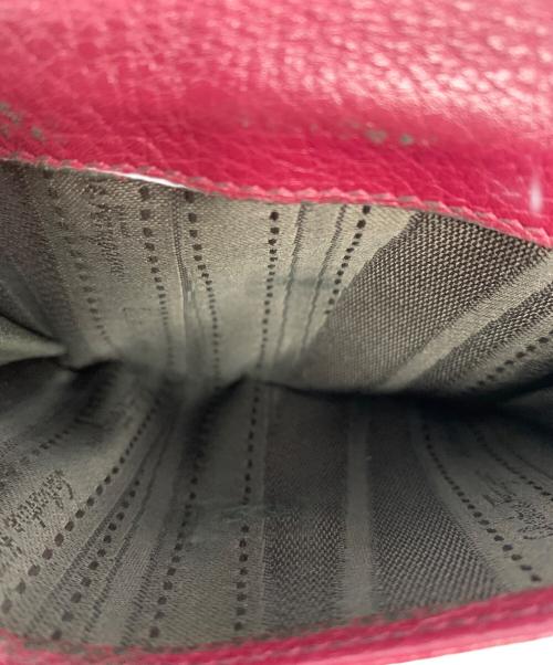 Salvatore Ferragamo（サルヴァトーレ フェラガモ）Salvatore Ferragamo (サルヴァトーレ フェラガモ) ガンチーニ 2つ折り財布 バーガンディーの古着・服飾アイテム