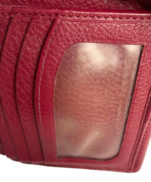 Salvatore Ferragamo（サルヴァトーレ フェラガモ）Salvatore Ferragamo (サルヴァトーレ フェラガモ) ガンチーニ 2つ折り財布 バーガンディーの古着・服飾アイテム