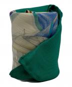 HERMESエルメス）の古着「カレ90 VIVE LE VENT 風よ吹け」｜グリーン