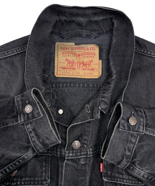 LEVI'S（リーバイス）LEVI'S (リーバイス) デニムジャケット ブラック サイズ:XLARGEの古着・服飾アイテム