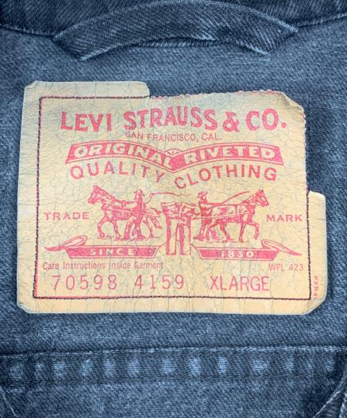 LEVI'S（リーバイス）LEVI'S (リーバイス) デニムジャケット ブラック サイズ:XLARGEの古着・服飾アイテム
