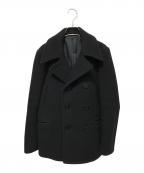 WACKO MARIAワコマリア）の古着「メルトンPコート」｜ブラック