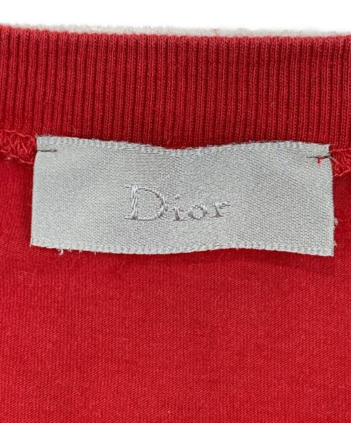 DIOR HOMME（ディオール オム）DIOR HOMME (ディオール オム) Tシャツ レッド サイズ:記載なしの古着・服飾アイテム
