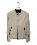 BLACK LABEL CRESTBRIDGEブラックレーベル クレストブリッジ）の古着「シングルライダースジャケット」｜アイボリー