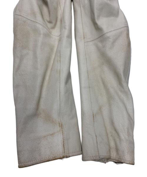 BLACK LABEL CRESTBRIDGE（ブラックレーベル クレストブリッジ）BLACK LABEL CRESTBRIDGE (ブラックレーベル クレストブリッジ) シングルライダースジャケット アイボリー サイズ:Mの古着・服飾アイテム