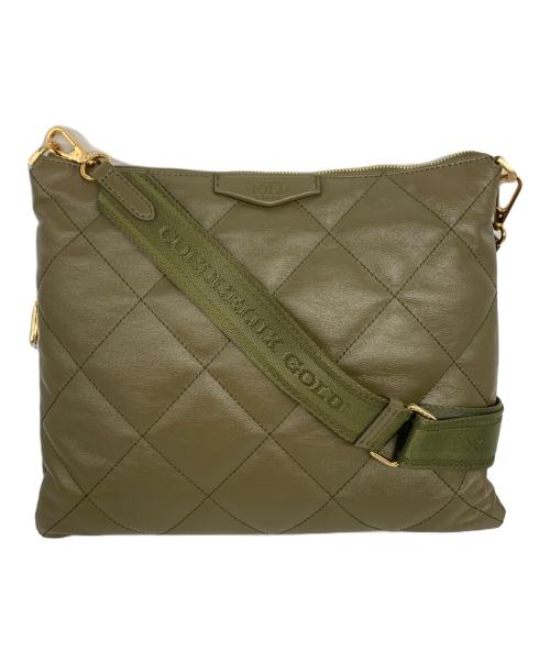 COCOCELUX GOLD（ココセリュックスゴールド）COCOCELUX GOLD (ココセリュックスゴールド) ゴールドダイアモンドレザーワンハンドル3WAYバッグ グリーン 未使用品の古着・服飾アイテム