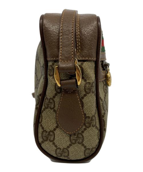GUCCI（グッチ）GUCCI (グッチ) オールドグッチ GGプラス シェリーライン ショルダーバッグ  ベージュの古着・服飾アイテム