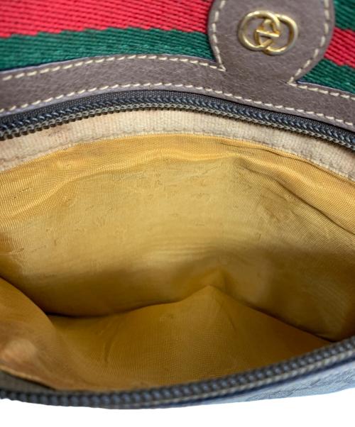 GUCCI（グッチ）GUCCI (グッチ) オールドグッチ GGプラス シェリーライン ショルダーバッグ  ベージュの古着・服飾アイテム