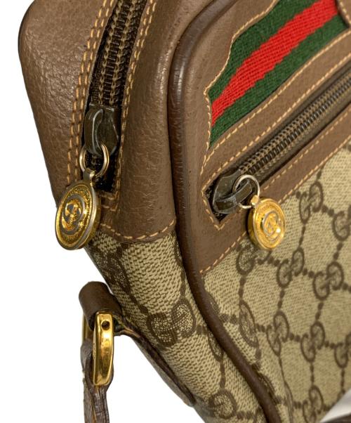 GUCCI（グッチ）GUCCI (グッチ) オールドグッチ GGプラス シェリーライン ショルダーバッグ  ベージュの古着・服飾アイテム