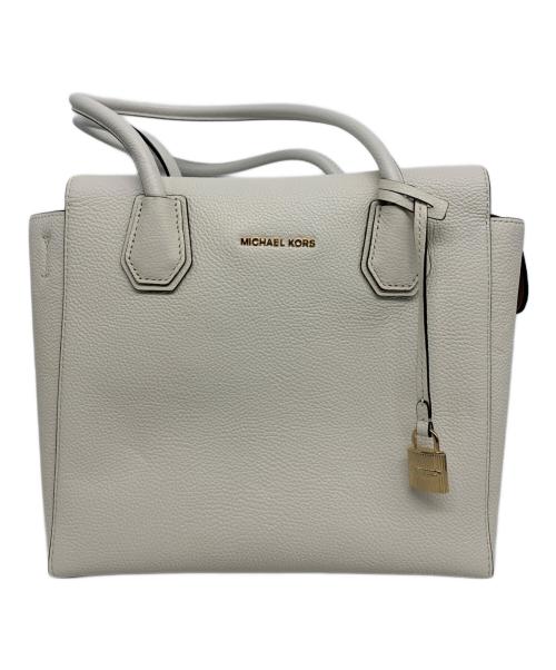 MICHAEL KORS（マイケル・コース）MICHAEL KORS (マイケルコース) ハンドバッグ ホワイトの古着・服飾アイテム