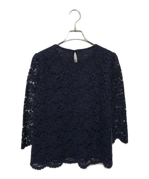ANAYI（アナイ）ANAYI (アナイ) レースブラウス ネイビー サイズ:38 未使用品の古着・服飾アイテム