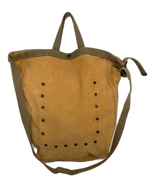 DOUBLE RL（ダブルアールエル）DOUBLE RL (ダブルアールエル) キャンバス マーケット トート ブラウンの古着・服飾アイテム