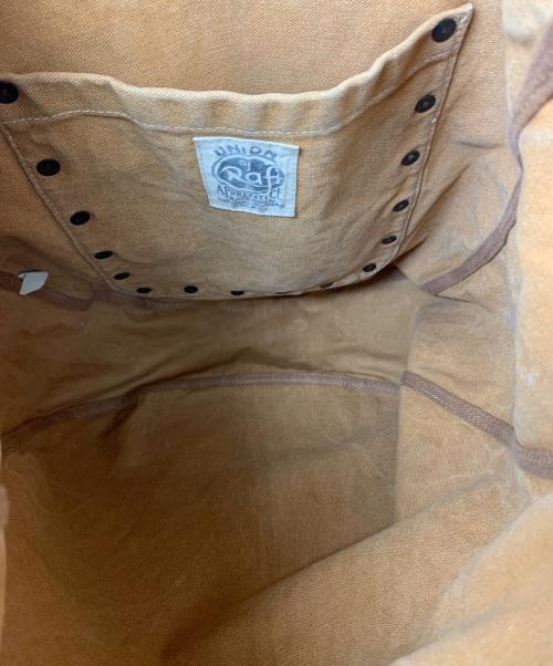 DOUBLE RL（ダブルアールエル）DOUBLE RL (ダブルアールエル) キャンバス マーケット トート ブラウンの古着・服飾アイテム