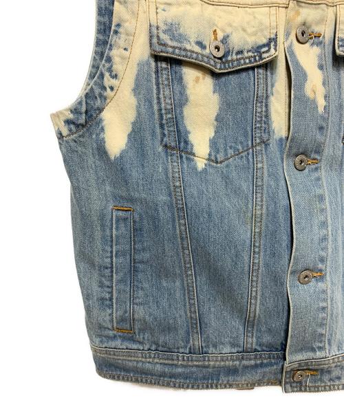 FenG CHen WANG（フェンチェンワン）FenG CHen WANG (フェンチェンワン) デニムジャケット ベージュ×ブルー サイズ:Mの古着・服飾アイテム