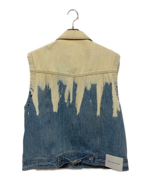 FenG CHen WANG（フェンチェンワン）FenG CHen WANG (フェンチェンワン) デニムジャケット ベージュ×ブルー サイズ:Mの古着・服飾アイテム