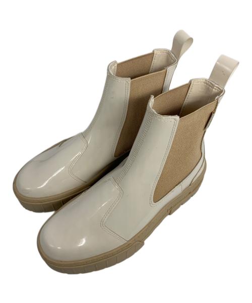 PUMA（プーマ）PUMA (プーマ)  MAYZE CHELSEA JELLY WNS ホワイト×ベージュ サイズ:24の古着・服飾アイテム
