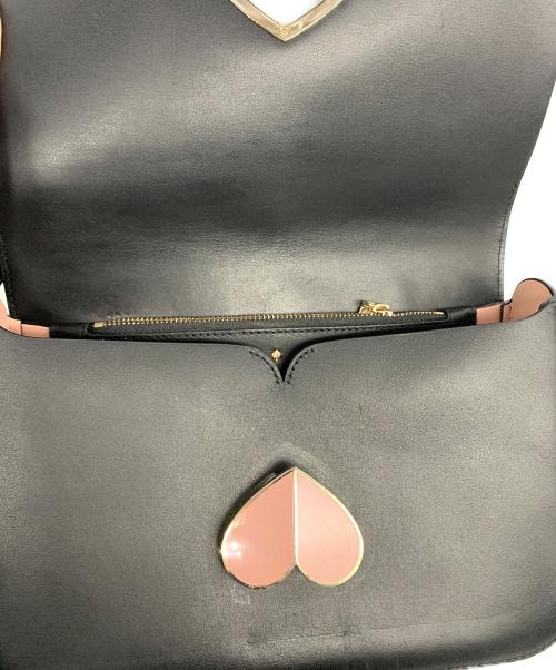 Kate Spade（ケイトスペード）Kate Spade (ケイトスペード) ショルダーバッグ ブラック×ピンクの古着・服飾アイテム