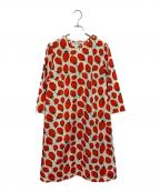 marimekkoマリメッコ）の古着「Mansikka Dress」｜レッド×ホワイト