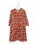 marimekko（マリメッコ）の古着「 Mansikka Dress」｜レッド×ホワイト