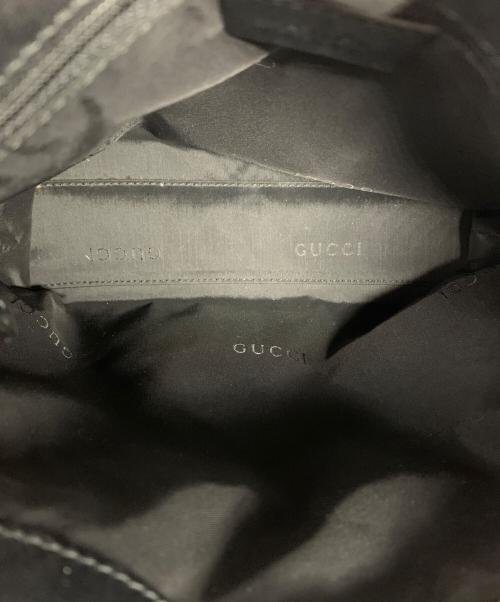 GUCCI（グッチ）GUCCI (グッチ) ナイロンミニショルダーバッグ ブラックの古着・服飾アイテム