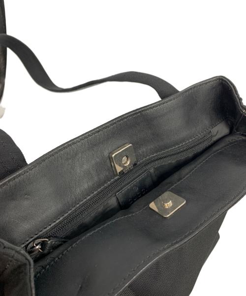 GUCCI（グッチ）GUCCI (グッチ) ナイロンミニショルダーバッグ ブラックの古着・服飾アイテム