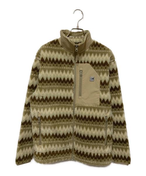 HELLY HANSEN（ヘリーハンセン）HELLY HANSEN (ヘリーハンセン) ファイバーパイルジャカードジャケット ベージュ サイズ:WLの古着・服飾アイテム