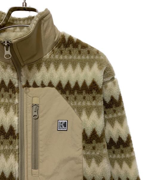 HELLY HANSEN（ヘリーハンセン）HELLY HANSEN (ヘリーハンセン) ファイバーパイルジャカードジャケット ベージュ サイズ:WLの古着・服飾アイテム