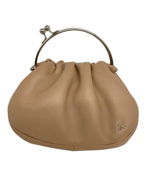 傳濱野（デンハマノ）傳濱野 (デンハマノ) がま口ハンドバッグ ベージュの古着・服飾アイテム