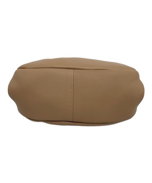 傳濱野（デンハマノ）傳濱野 (デンハマノ) がま口ハンドバッグ ベージュの古着・服飾アイテム