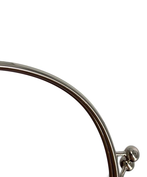 傳濱野（デンハマノ）傳濱野 (デンハマノ) がま口ハンドバッグ ベージュの古着・服飾アイテム