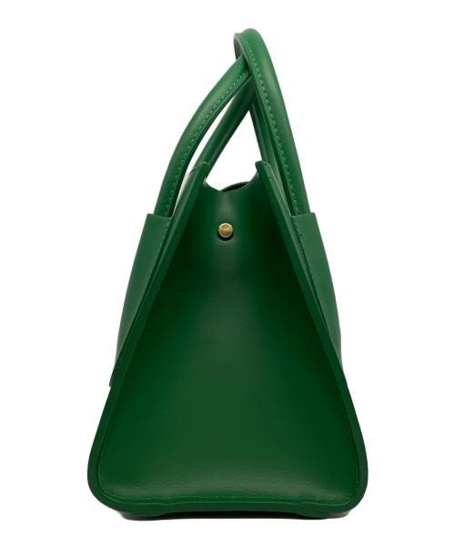 AULENTTI（オウレンティ）AULENTTI (オウレンティ) スクエアトートバッグ グリーンの古着・服飾アイテム